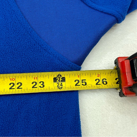 Majestic Baseball Dodgers Blue Poly Tech Fleece Pullover Long Sleeve Shirt MLB - Picture 7 of 13